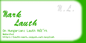 mark lauth business card